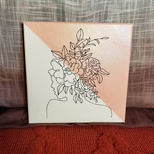 Embroidered Acrylic Canvas Art